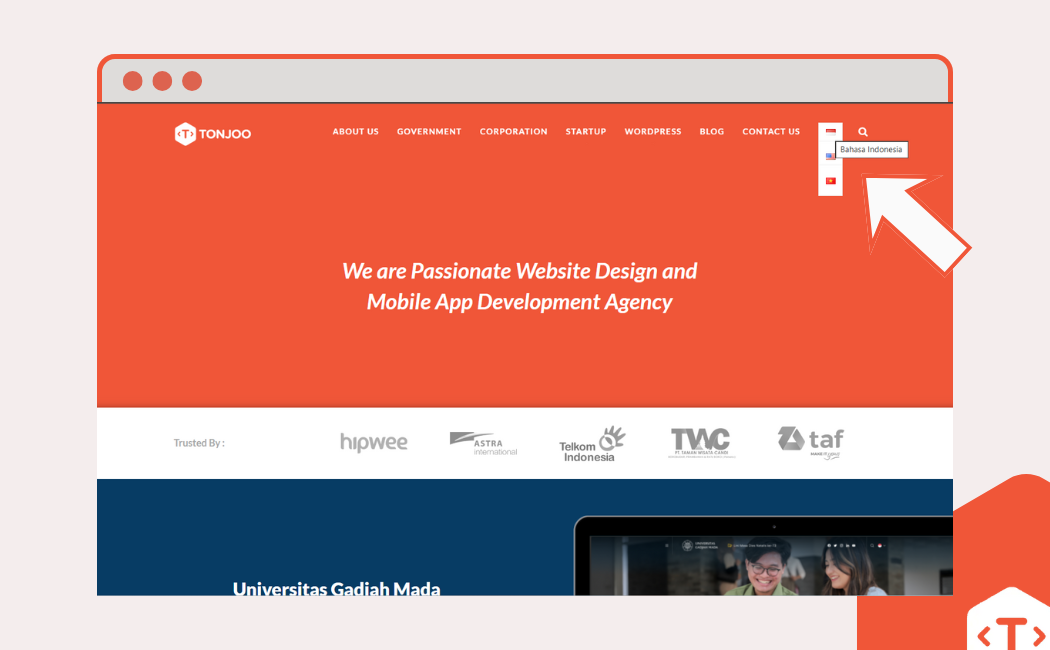 Fitur multi language