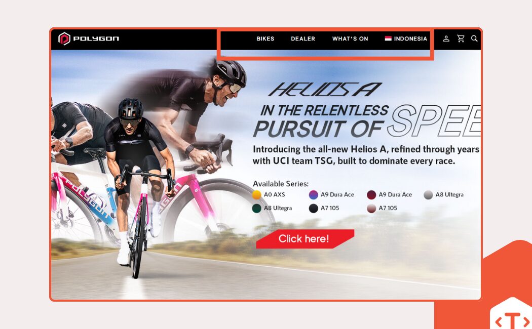 Struktur navigasi website company profile