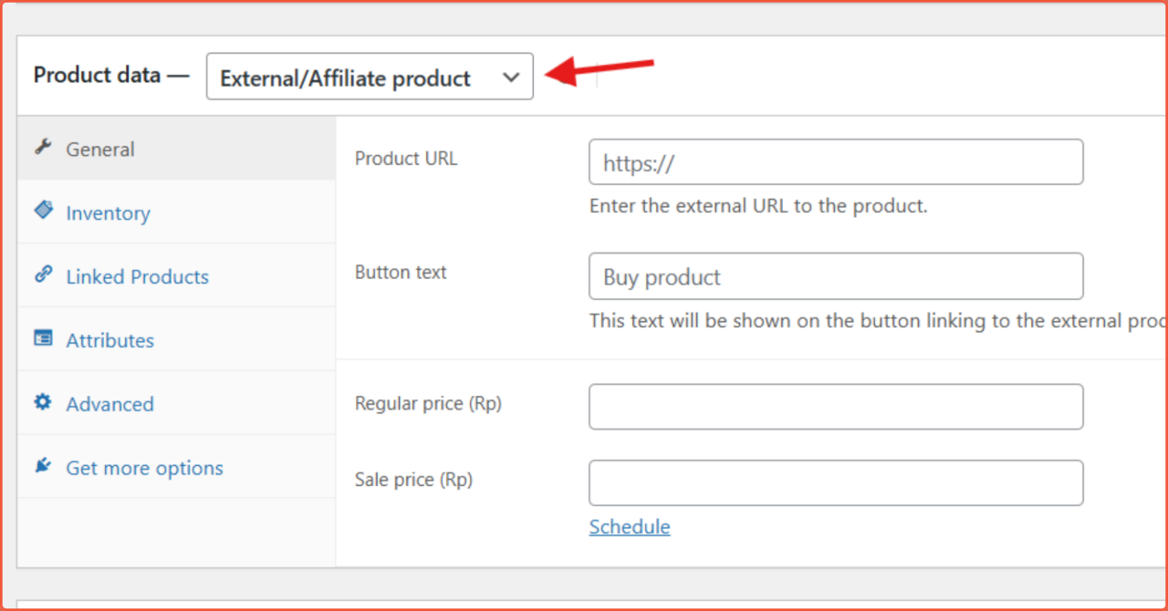 Cara Menambahkan Produk di WooCommerce 20 Affiliate product