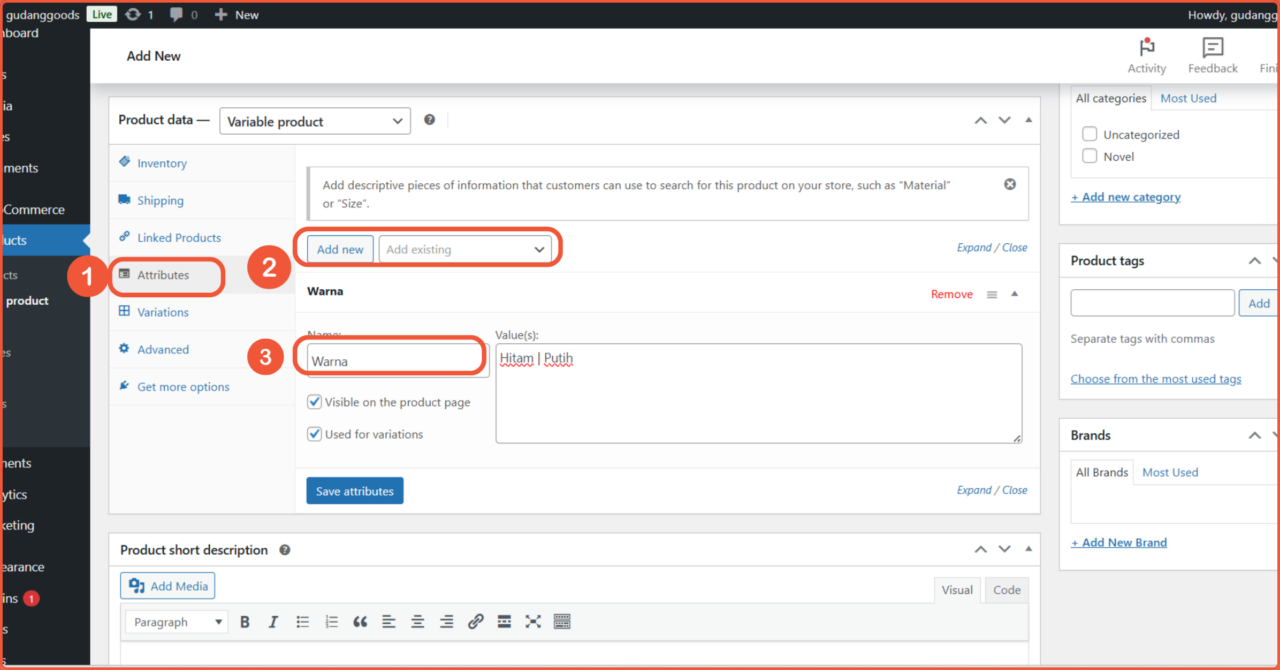 Cara Menambahkan Produk di WooCommerce 10 Cara Menambahkan Produk di WooCommerce variable product