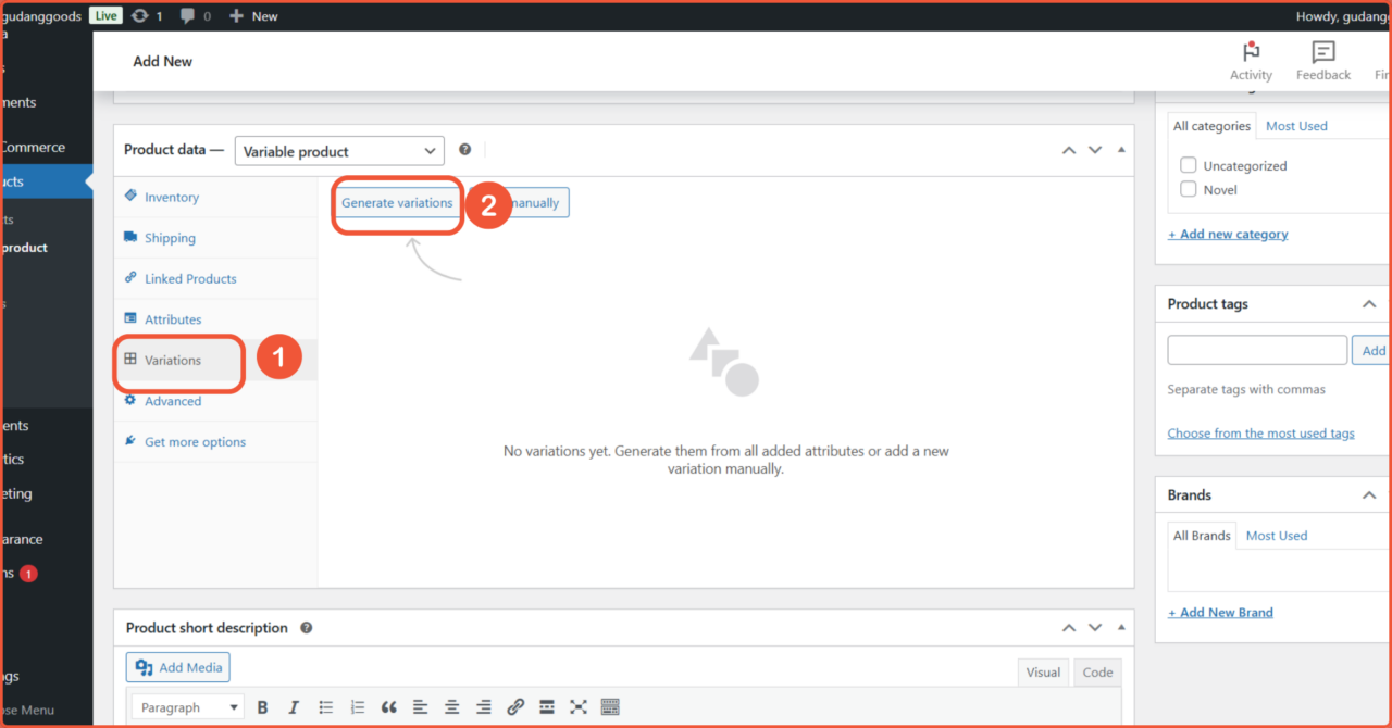 Cara Menambahkan Produk di WooCommerce 11 Cara Menambahkan Produk di WooCommerce variable product