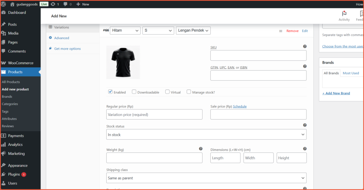 Cara Menambahkan Produk di WooCommerce 13 Cara Menambahkan Produk di WooCommerce variable product