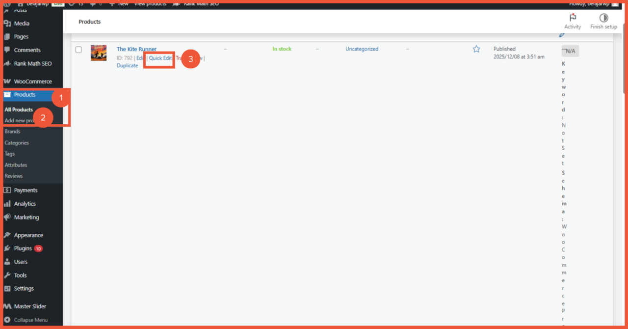 Mengubah kategori produk yang sudah ada