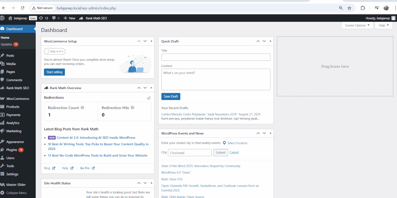 Mengubah urutan kategori