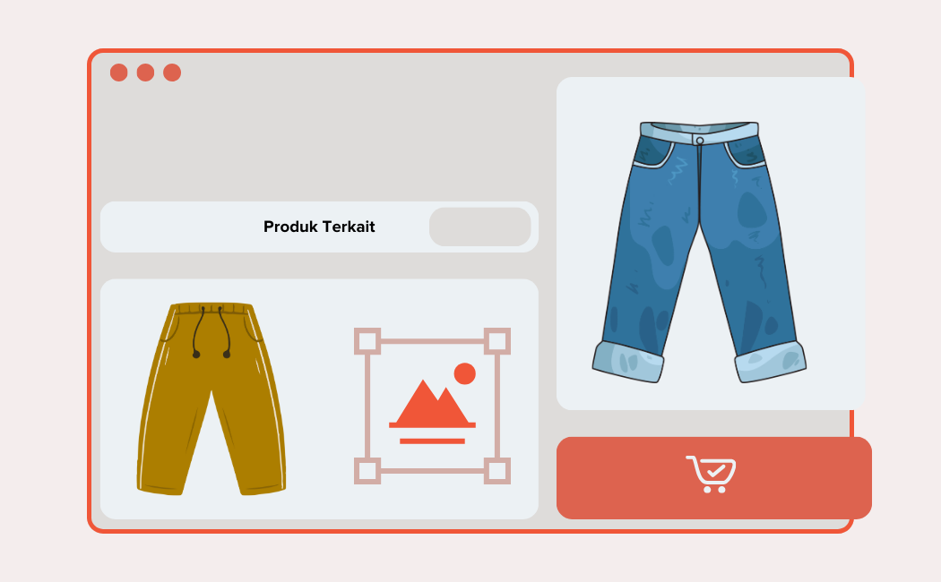 Produk Terkait (related products) dan Upselling/Cross-selling