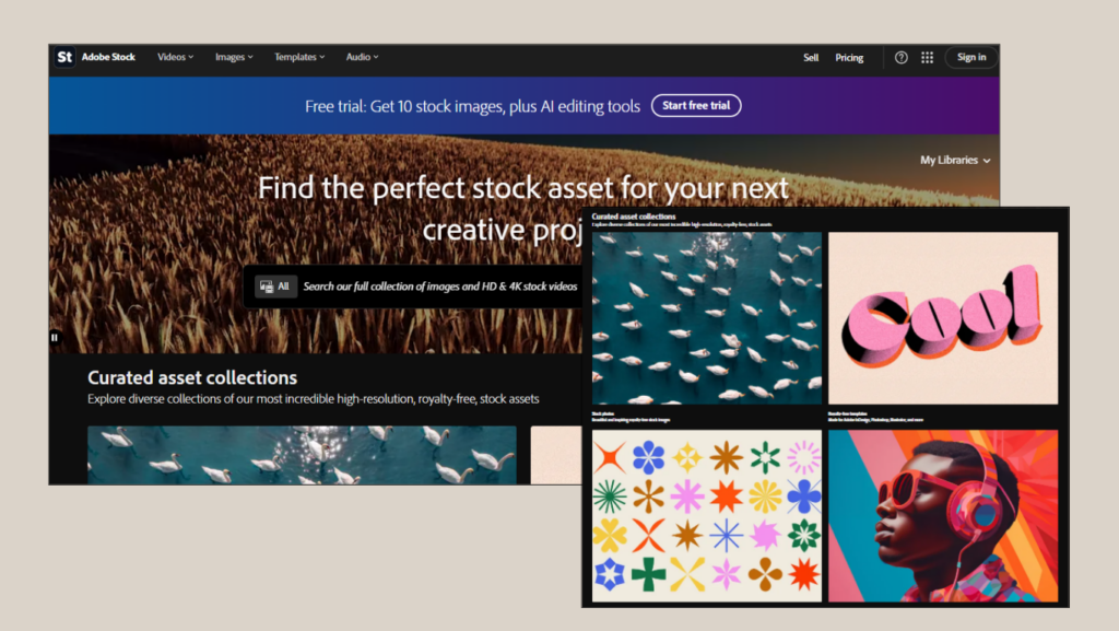 9 Web Design Resources Terbaik 2026 Gratis dan Berbayar 14 adobe stock