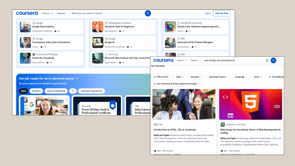9 Web Design Resources Terbaik 2026 Gratis dan Berbayar 6 kelas web desain di coursera