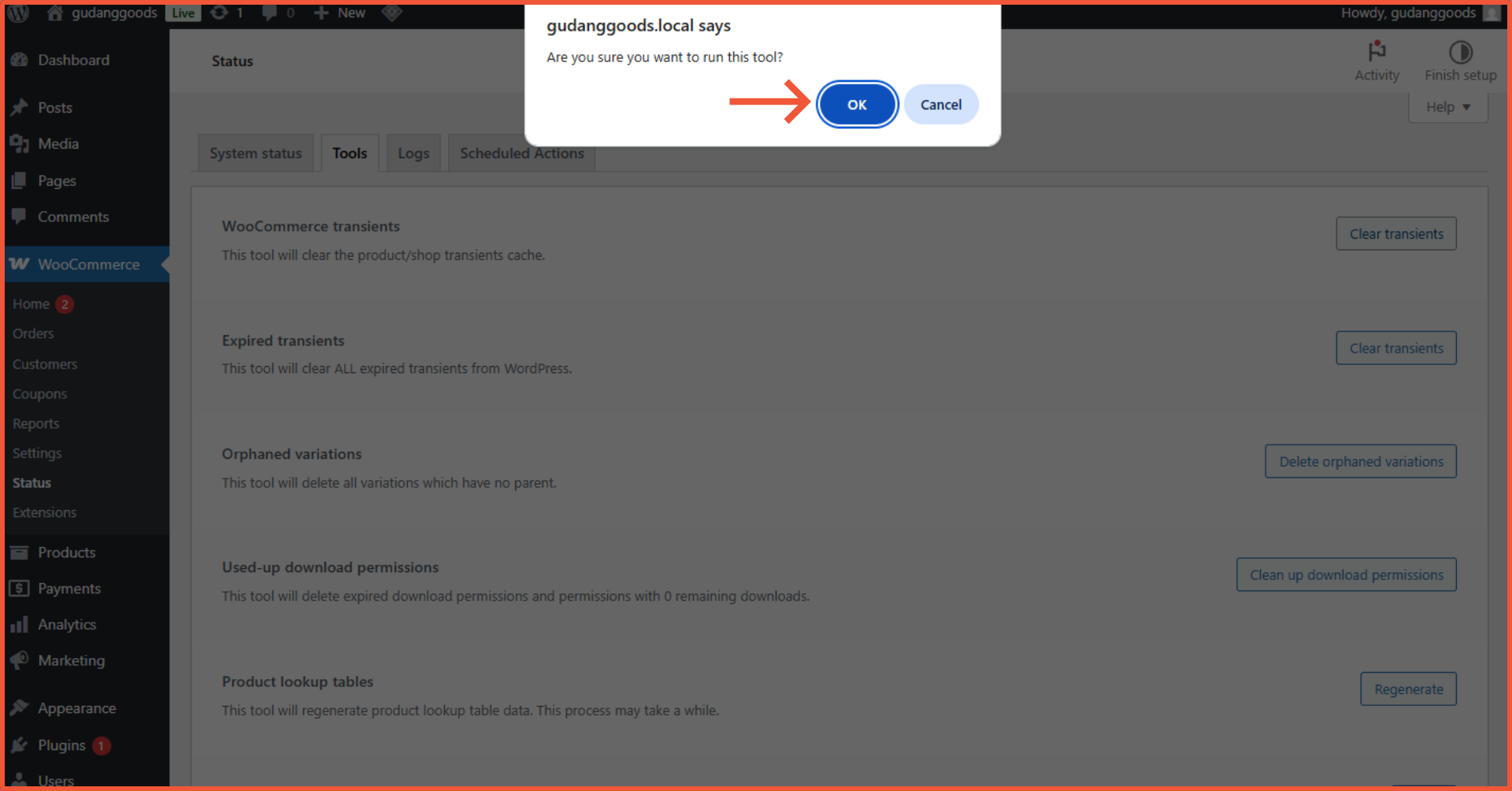 Cara Clear Cache WooCommerce untuk Menjaga Performa Toko Online 3 cara clear cache WooCommerce menggunakan WooCommerce Status Tools