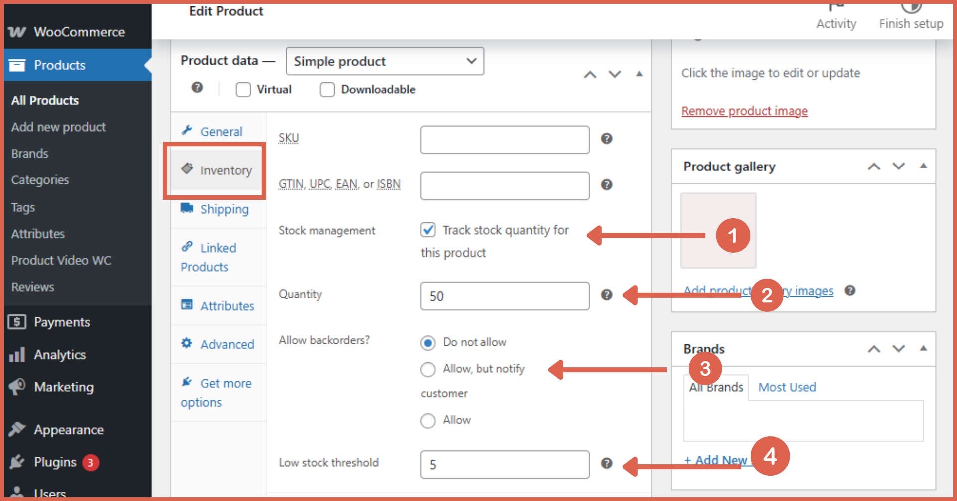 How to Manage Product Stock in WooCommerce Easily 4 How to Configure Product Stock in WooCommerce