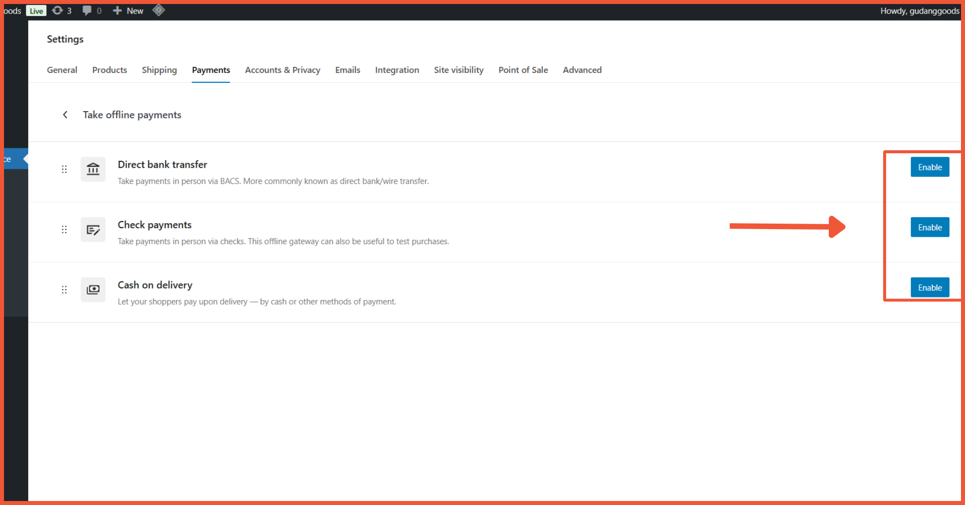 Cara Setting Payment Gateway di WooCommerce 2 Cara Setting Payment Gateway di WooCommerce
