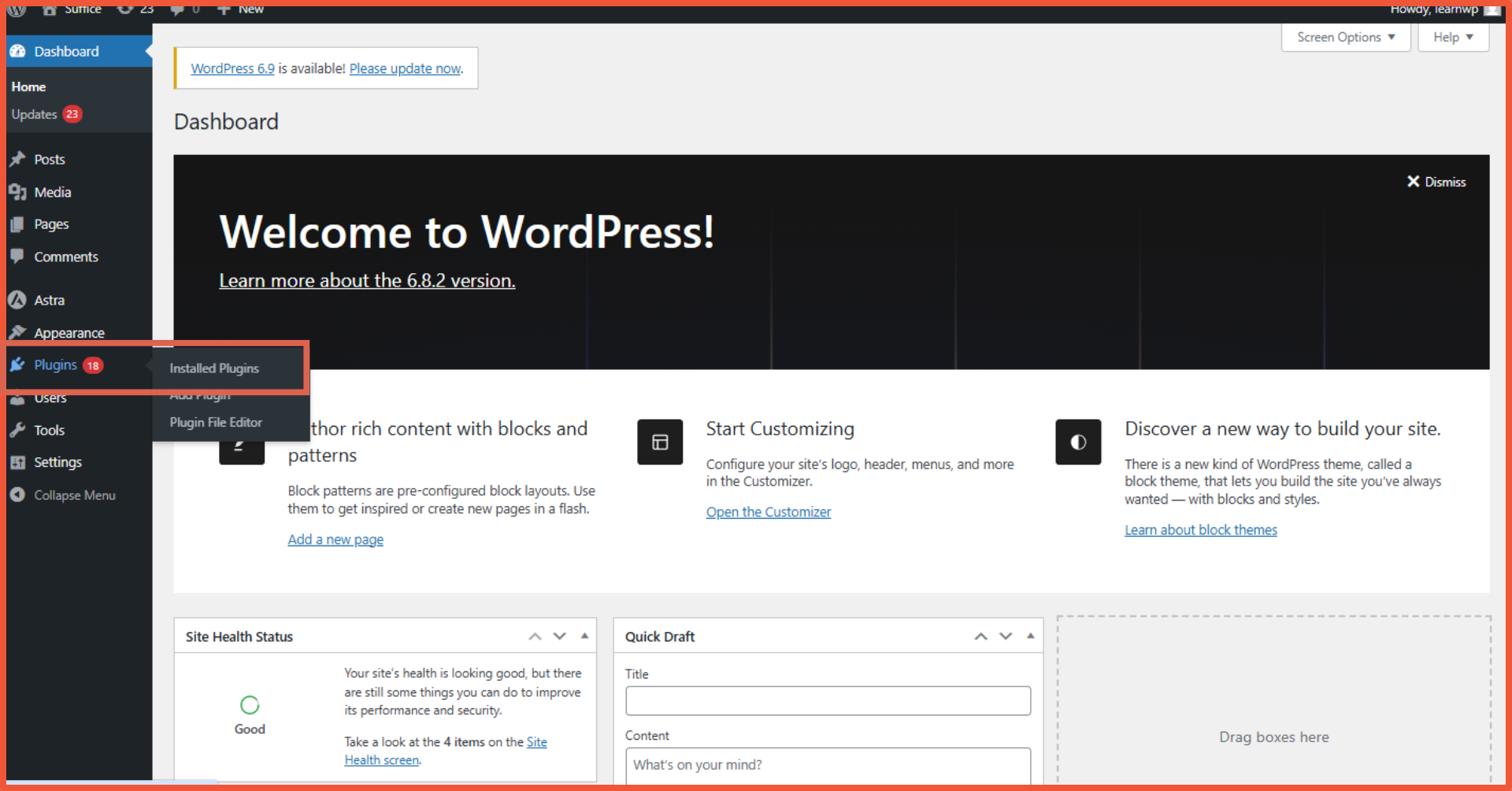 Cara update WooCommerce masuk ke menu plugins