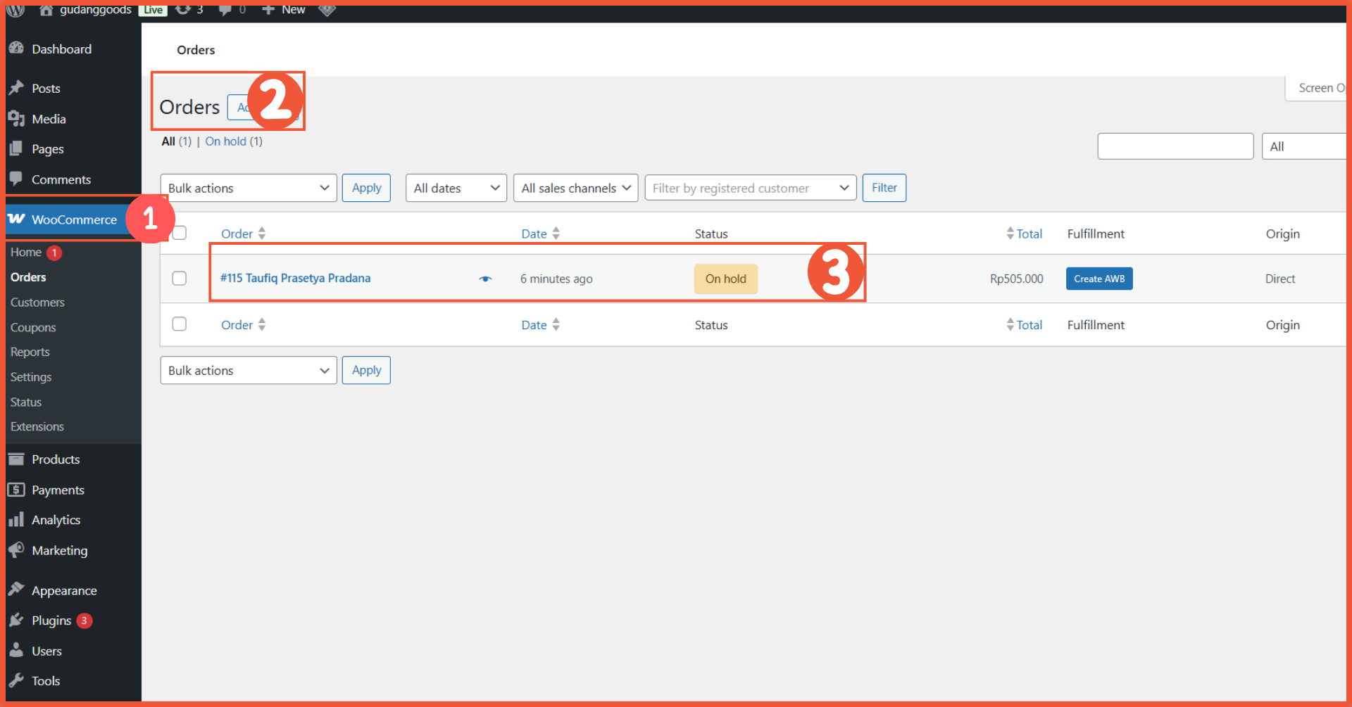 cara menampilkan tracking pengiriman di WooCommerce