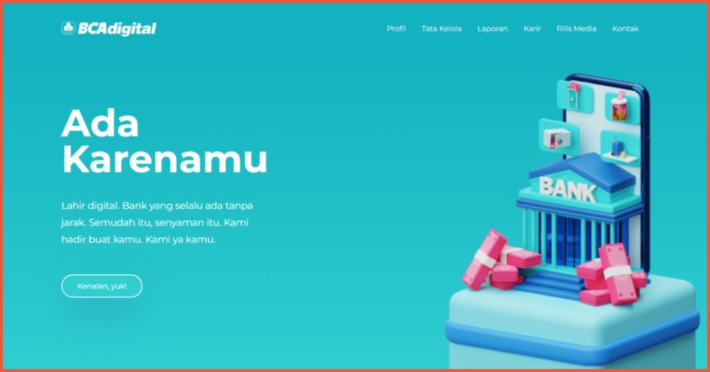 10 Contoh Website Bisnis Profesional untuk Berbagai Jenis Industri 1 Contoh website bisnis BCAdigital