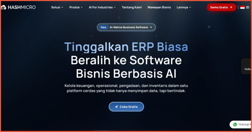 10 Contoh Website Bisnis Profesional untuk Berbagai Jenis Industri 5 Contoh website bisnis Landing Page Hashmicro