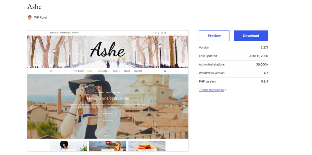 33 Best Free WordPress Themes in 2026 for Business 7 Best Free WordPress Themes - Ashe