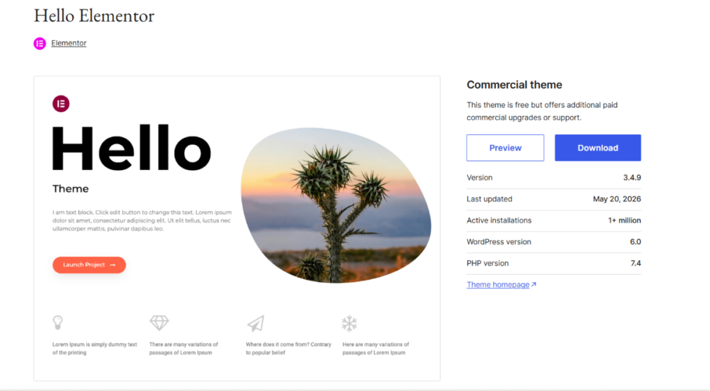 33 Best Free WordPress Themes in 2026 for Business 15 Best Free WordPress Themes Hello Elementor