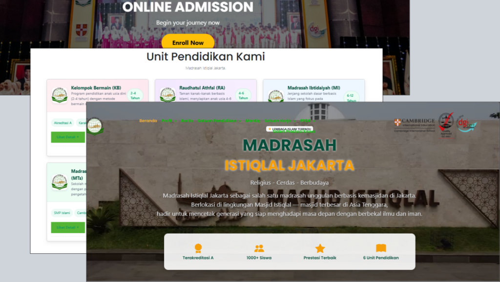 contoh website sekolah untuk madrasah