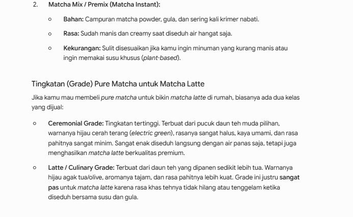 kenapa pilih pure matcha