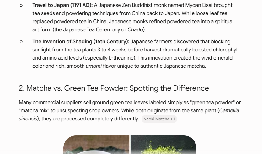 Detailed Prompt Examples for More Accurate and Relevant AI Responses 10 matcha history