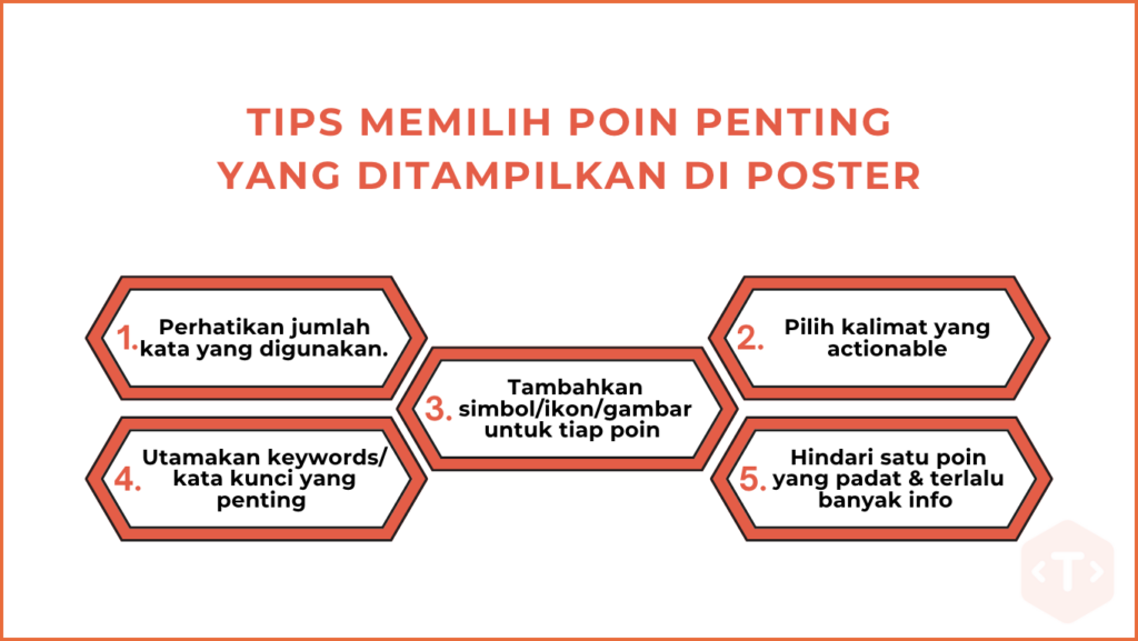 tips memlih poin penting dalam poster