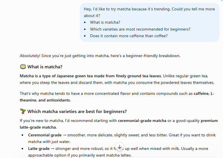 What Is a Prompt? How to Communicate Effectively with AI 4 what is matcha