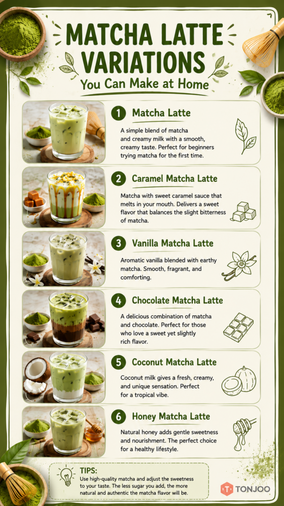 Tips for Prompting AI to Create Infographic Posters 4 matcha latte menu