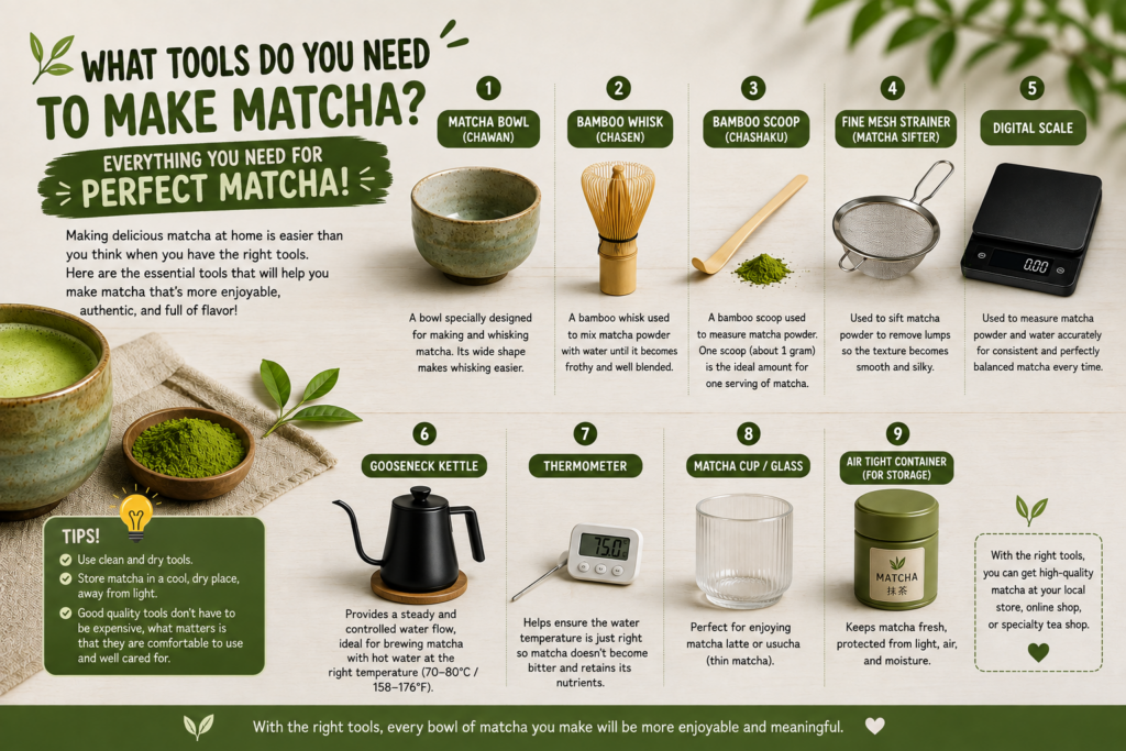 tools for making matcha